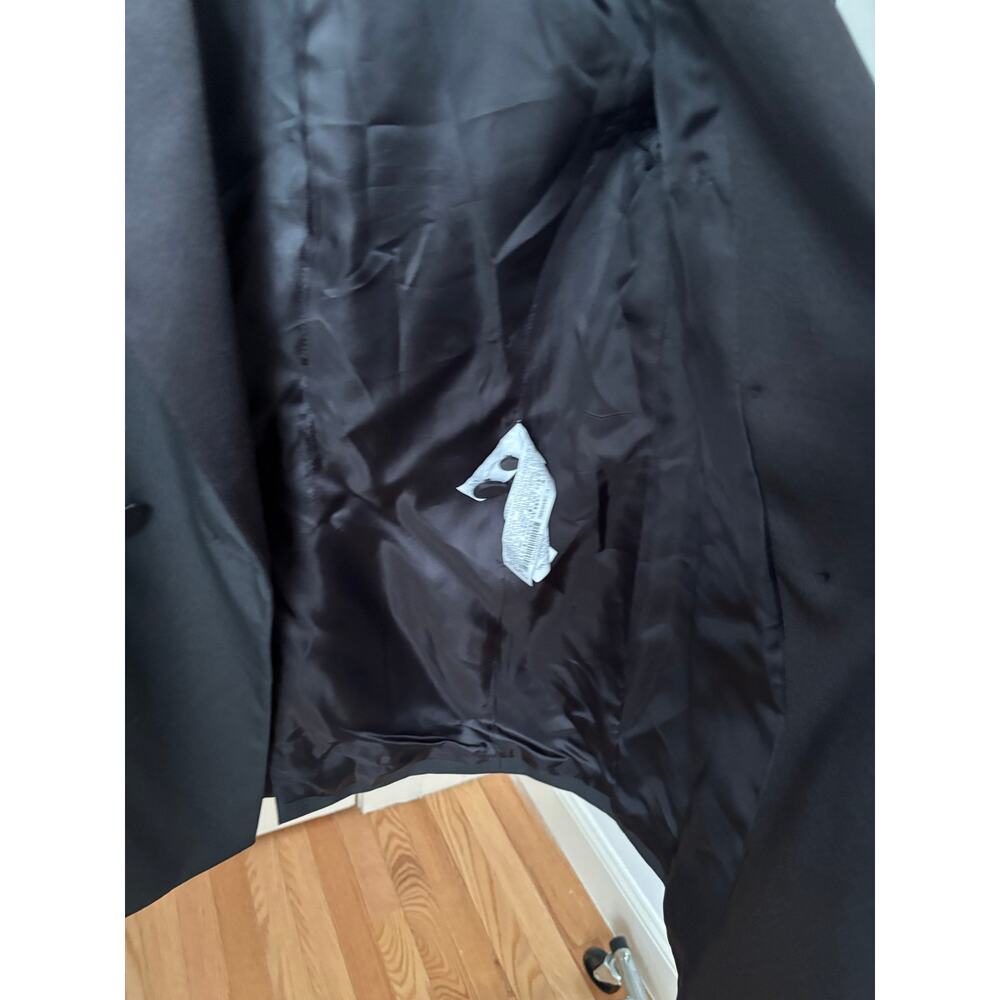 ZARA Black Double Breasted Tuxedo Blazer Satin Lapel Women’s XS EU 34 - Picture 8 of 12